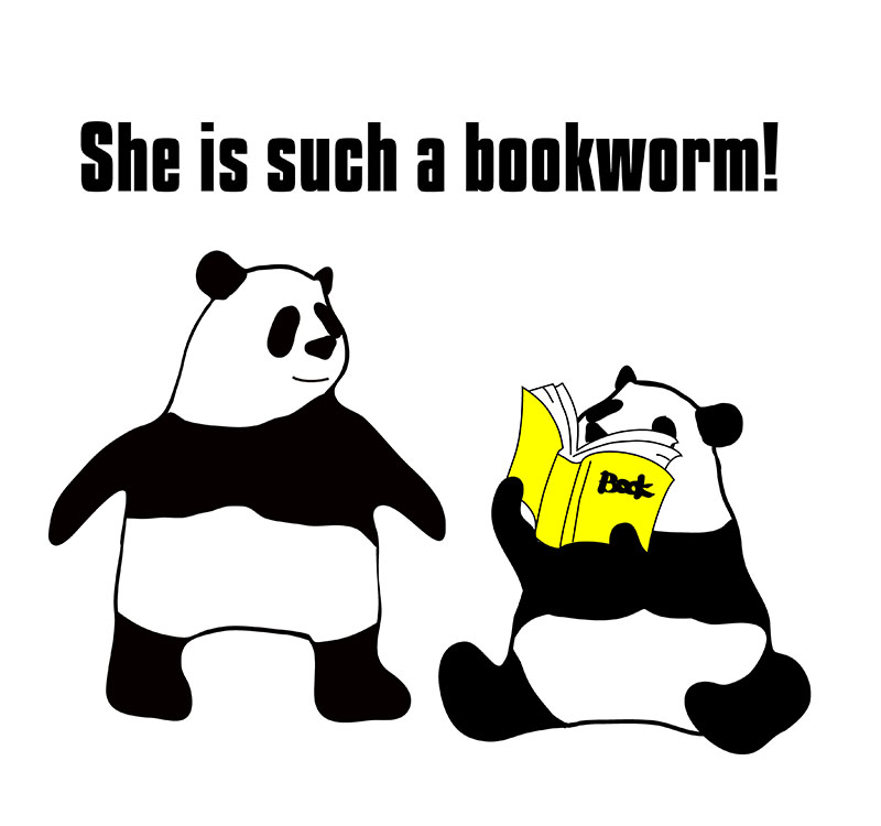 bookwormのパンダの絵
