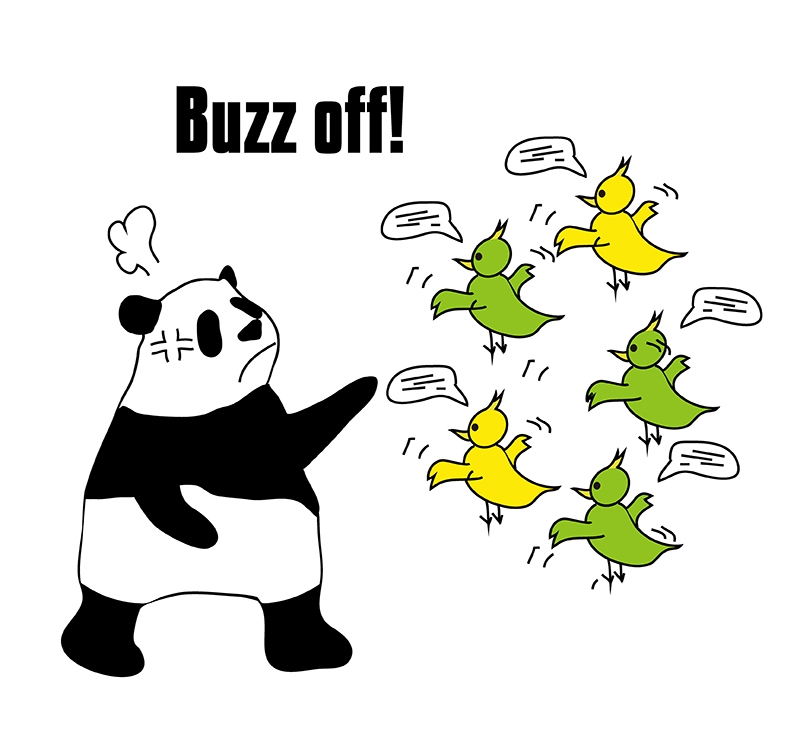 buzz offのパンダの絵