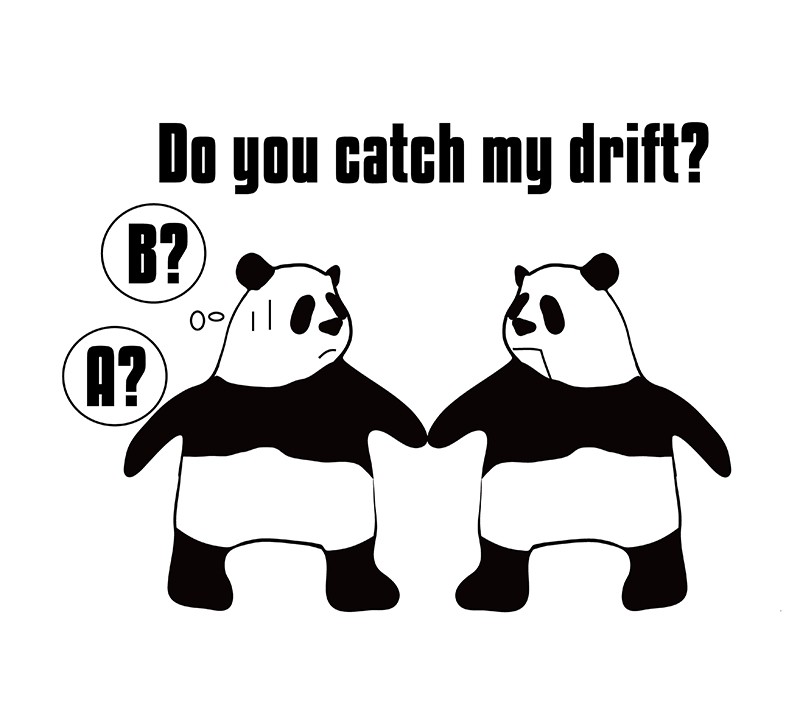 catch driftのパンダの絵