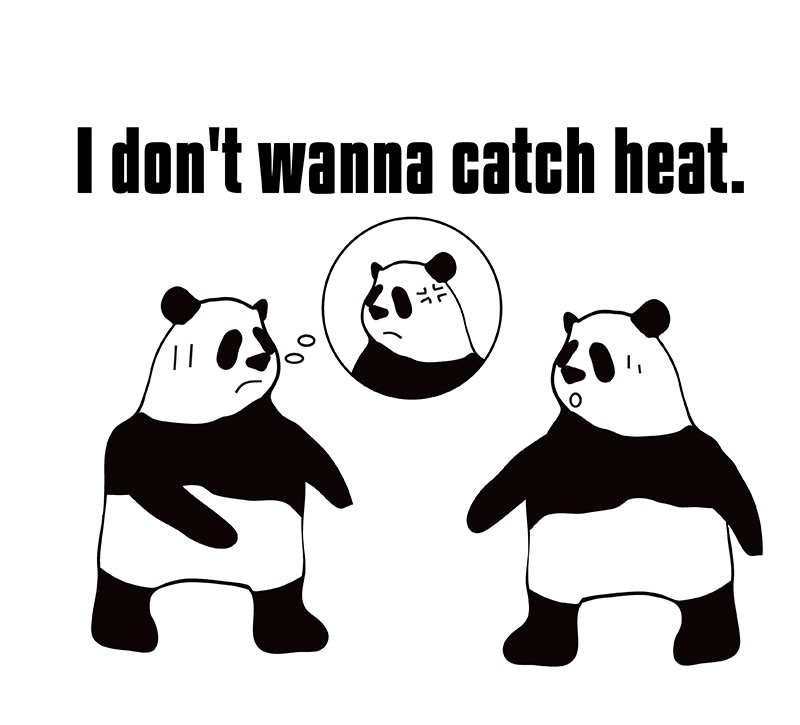 catch heatのパンダの絵