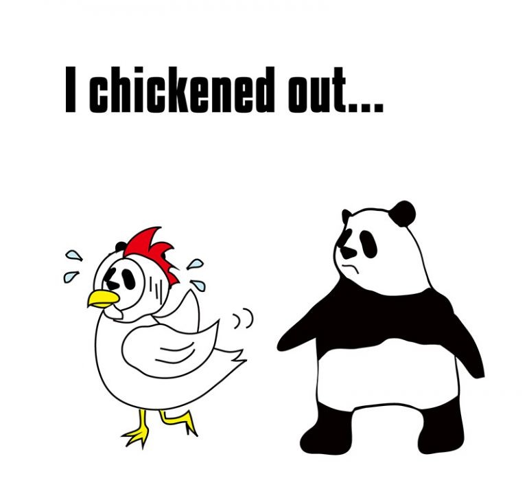 英語のイディオム：chicken outの意味と使い方 eigolab(えいご研）