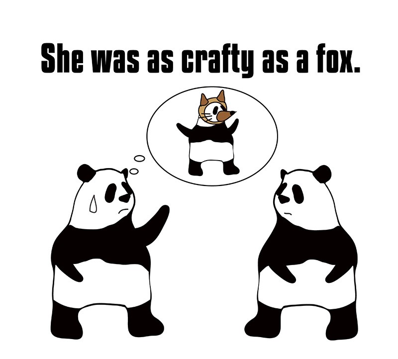 crafty as a foxのパンダの絵