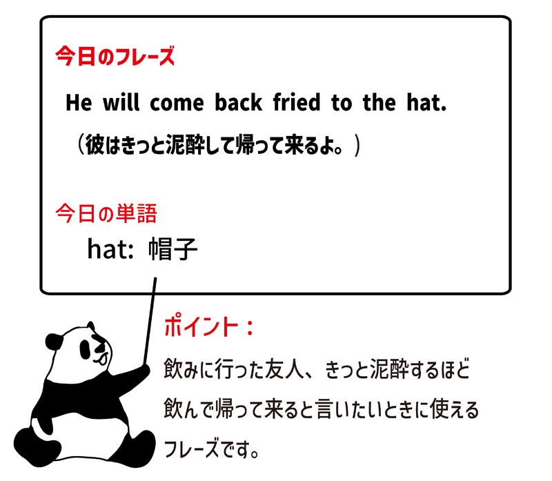 fried to the hatのフレーズ