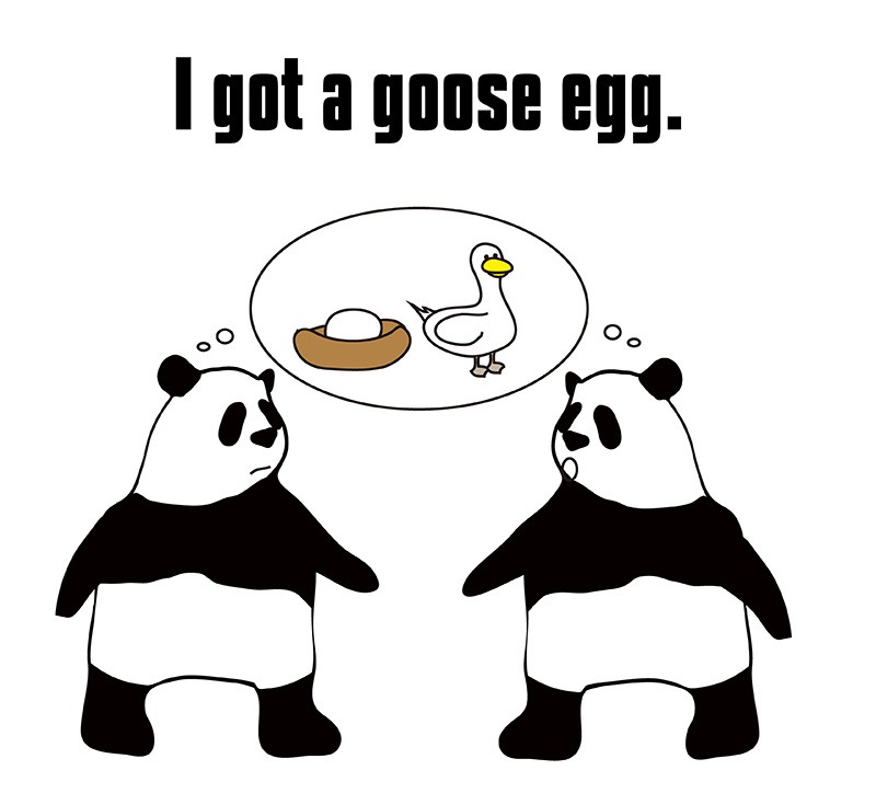 goose eggのパンダの絵