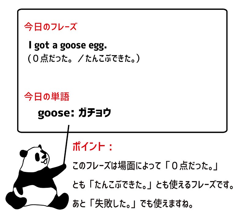 goose eggのフレーズ