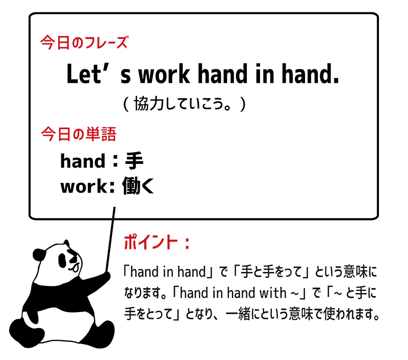 hand in handのフレーズ