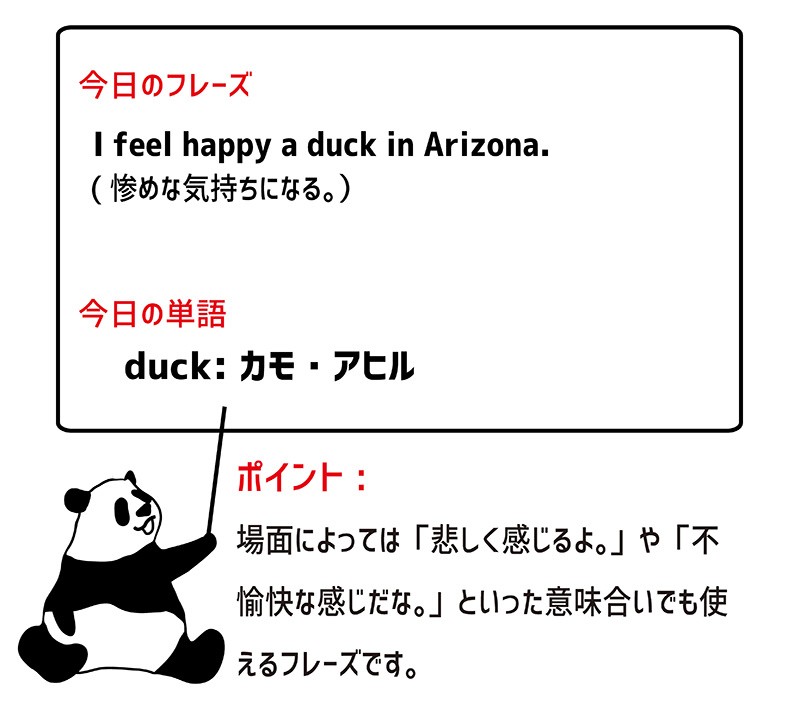 happy as a duck in Arizonaのフレーズ