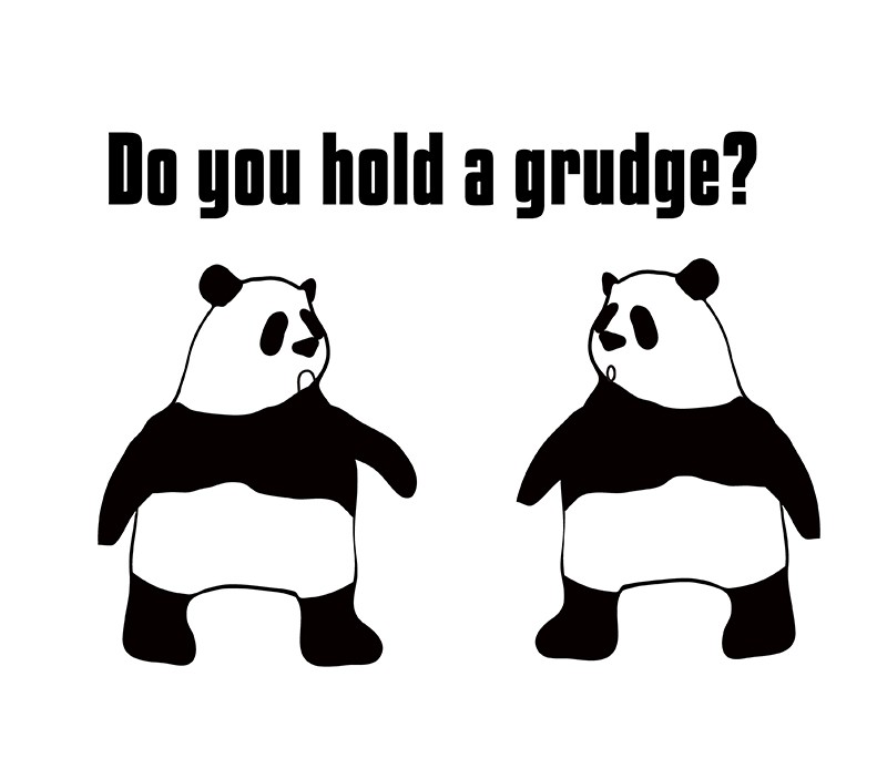 hold a grudgeのパンダの絵