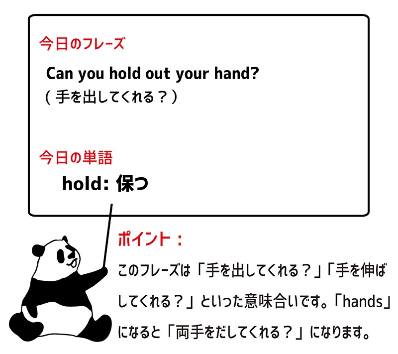 hold outのフレーズ