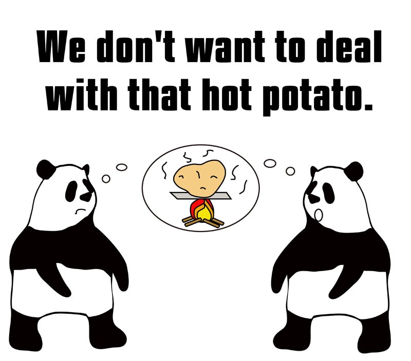 hot potatoのパンダの絵