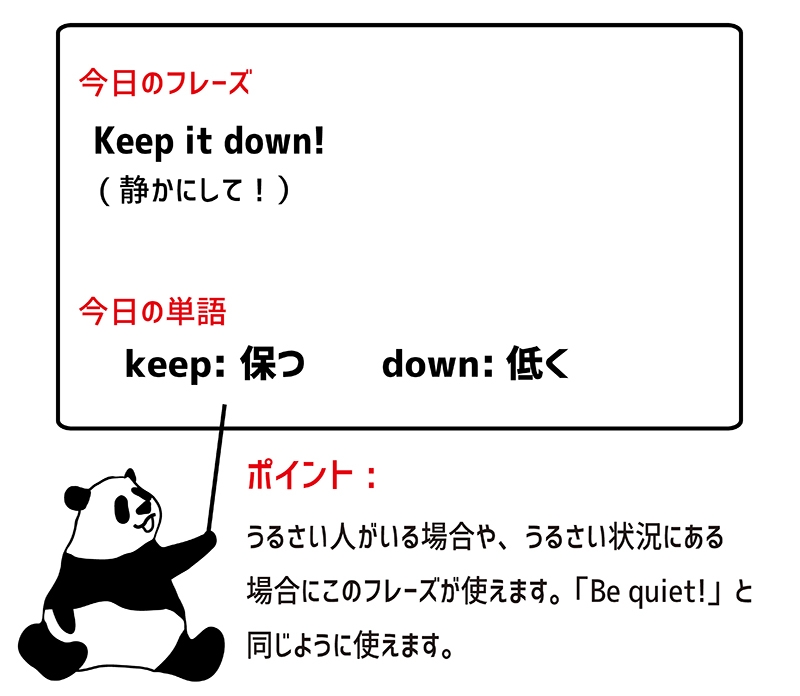 keep down のフレーズ