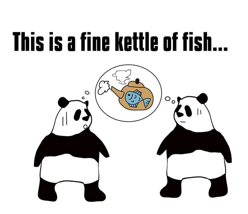 kettle of fishのパンダの絵