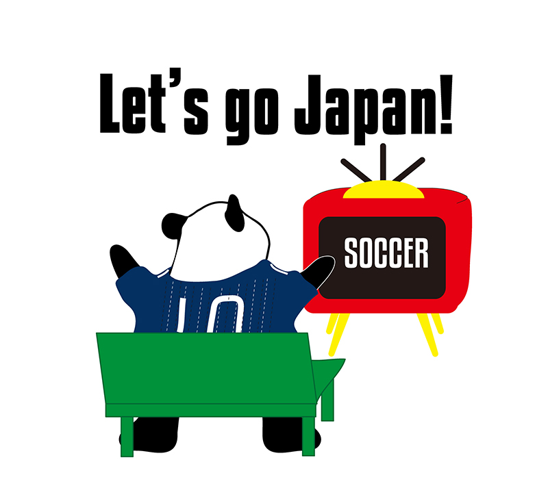 Let's go Japan.のパンダの絵