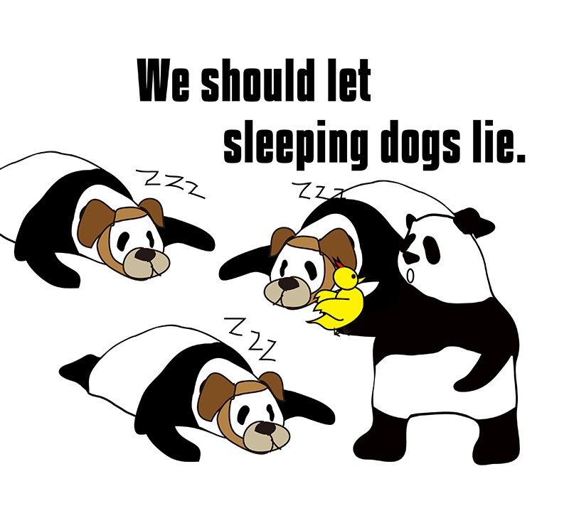 let sleeping dogs lieのパンダの絵
