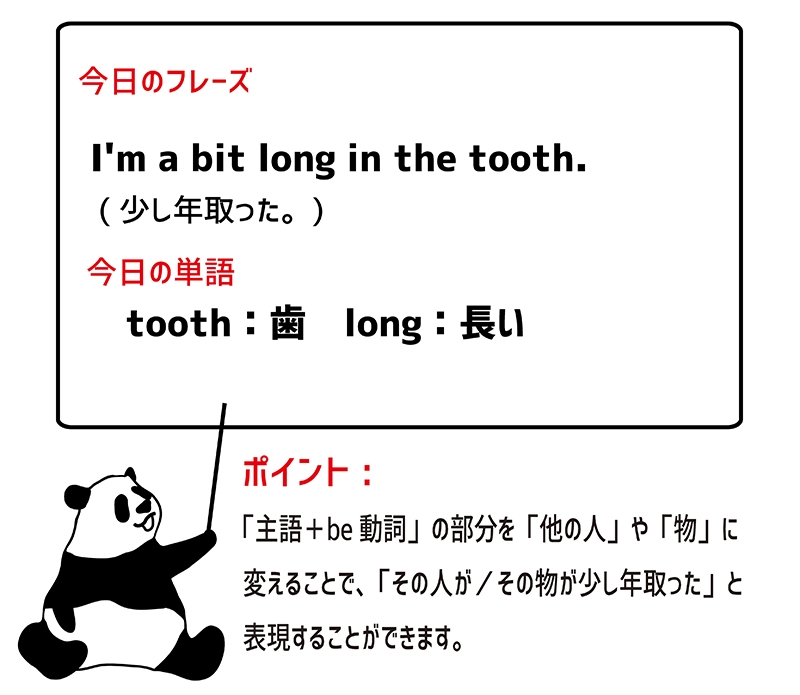 long in the toothのフレーズ
