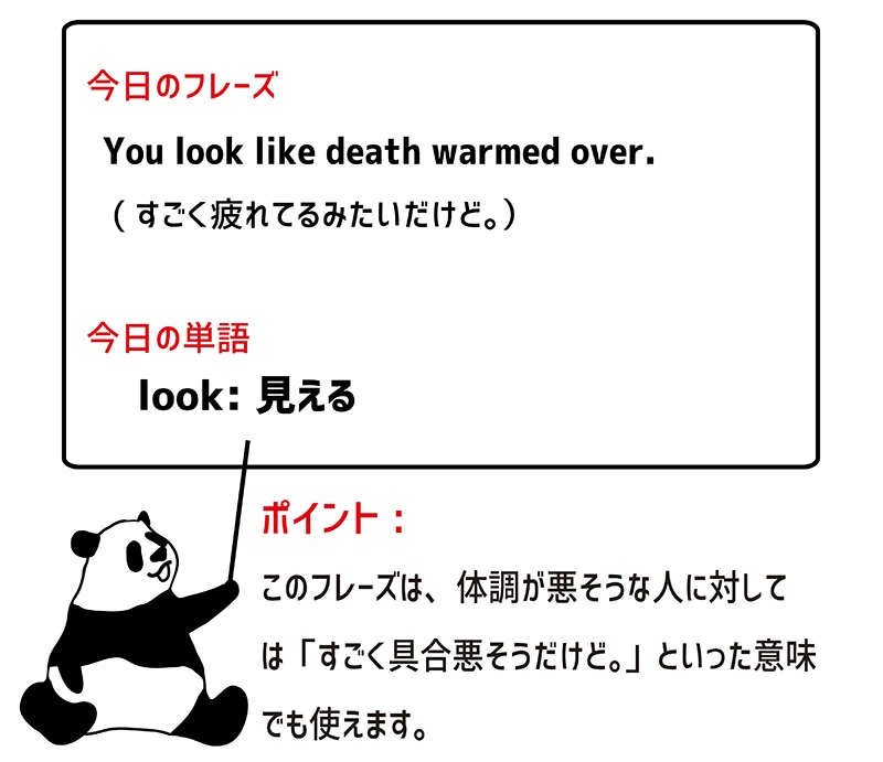 look like death warmed overのフレーズ