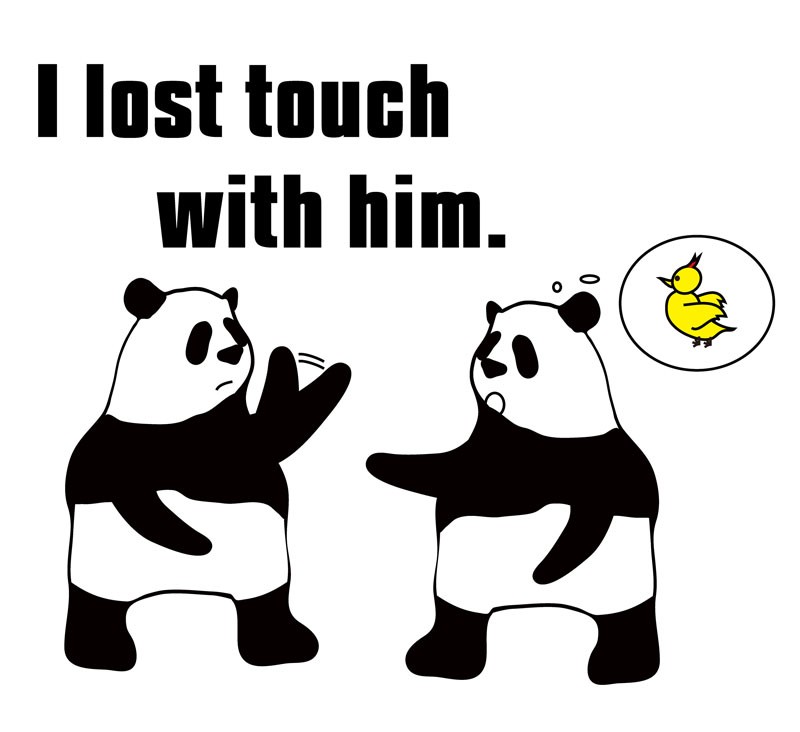 lose touchのパンダの絵