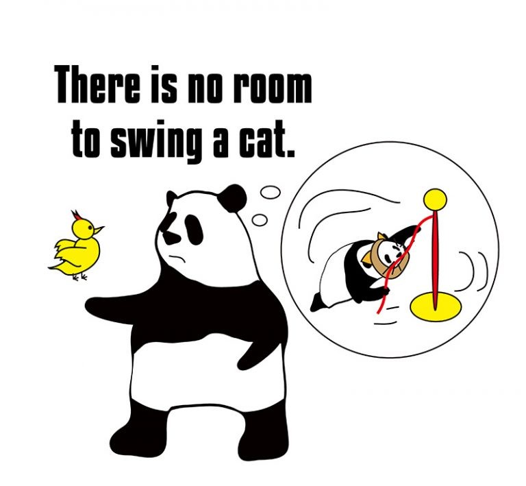 no room to swing a catの意味と使い方 eigolab(えいご研）