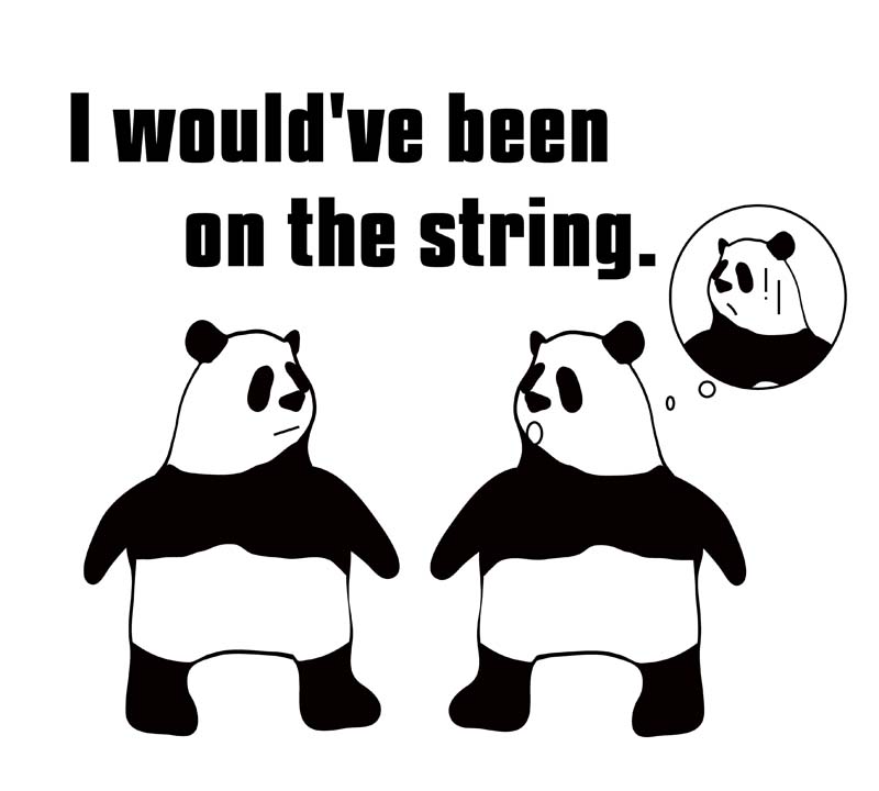 on the stringのパンダの絵