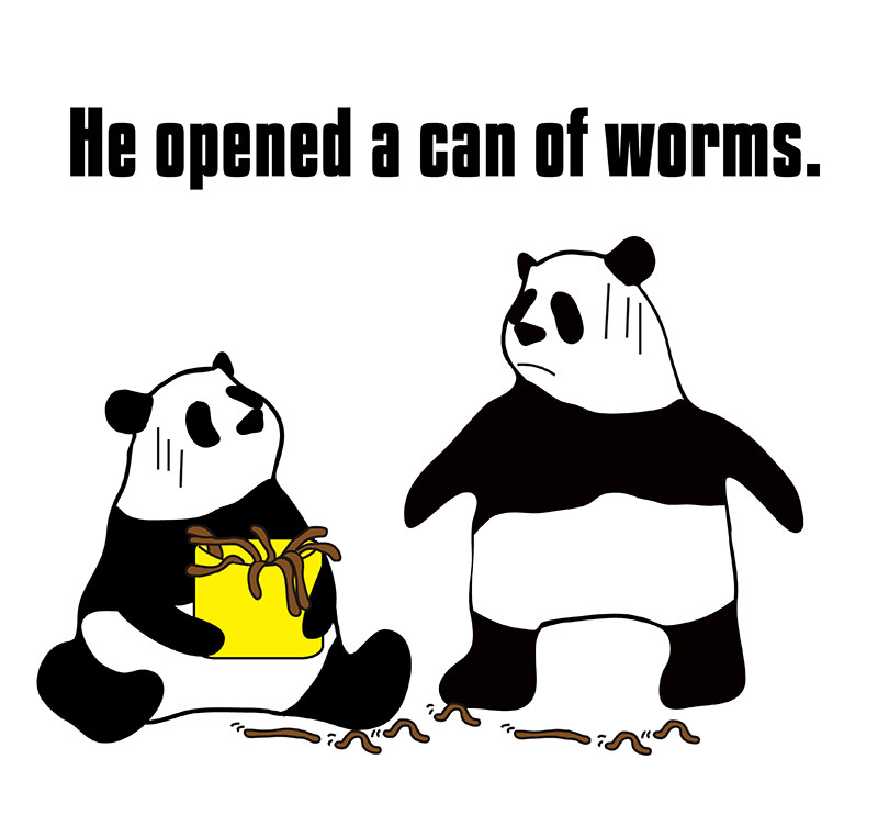 英語のイディオム Open A Can Of Wormsの意味と使い方 Eigo Lab