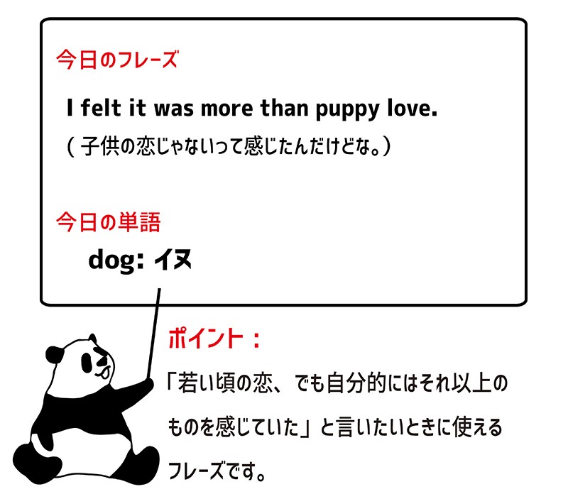 puppy loveのフレーズ