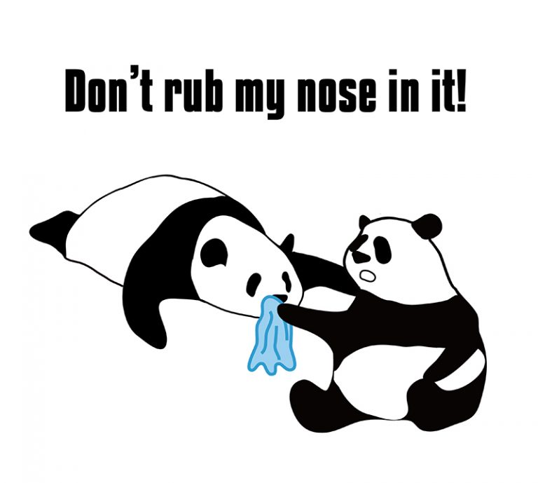 rub one’s nose in itの意味と使い方 eigolab(えいご研）