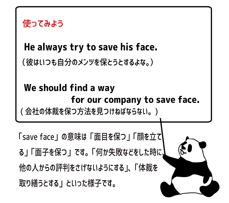 save faceの使い方