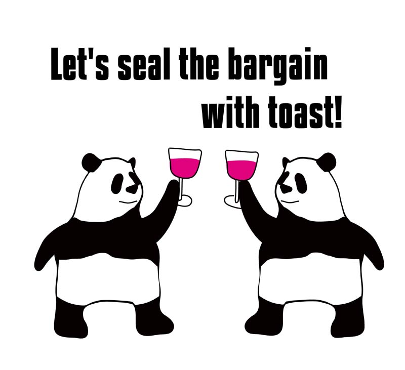 seal the bargainのパンダの絵