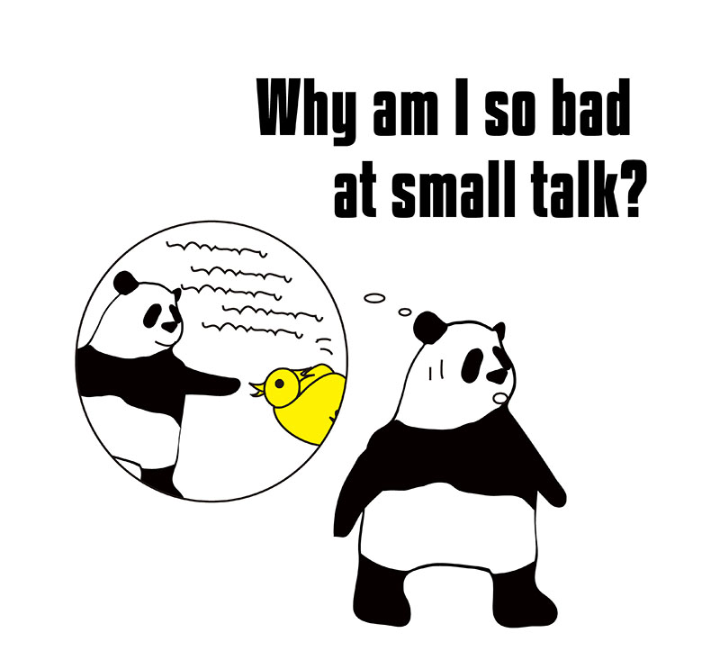 small talkのパンダの絵