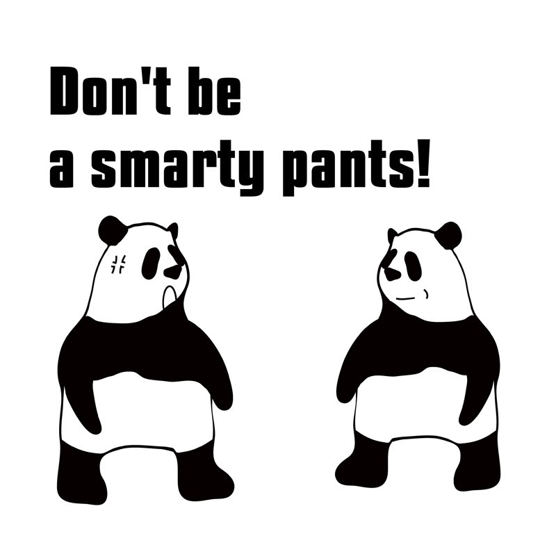 smarty pantsのパンダの絵