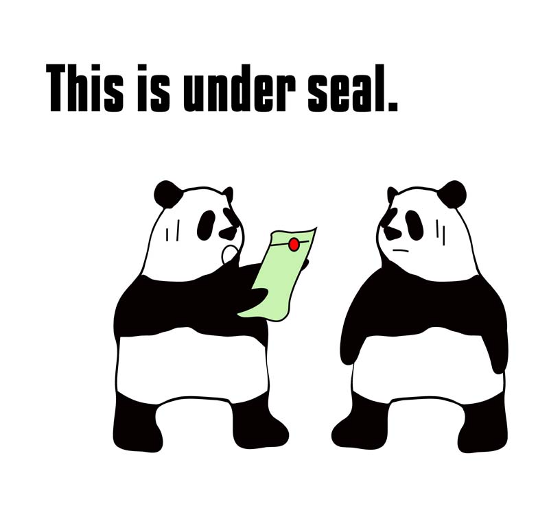 under sealのパンダの絵